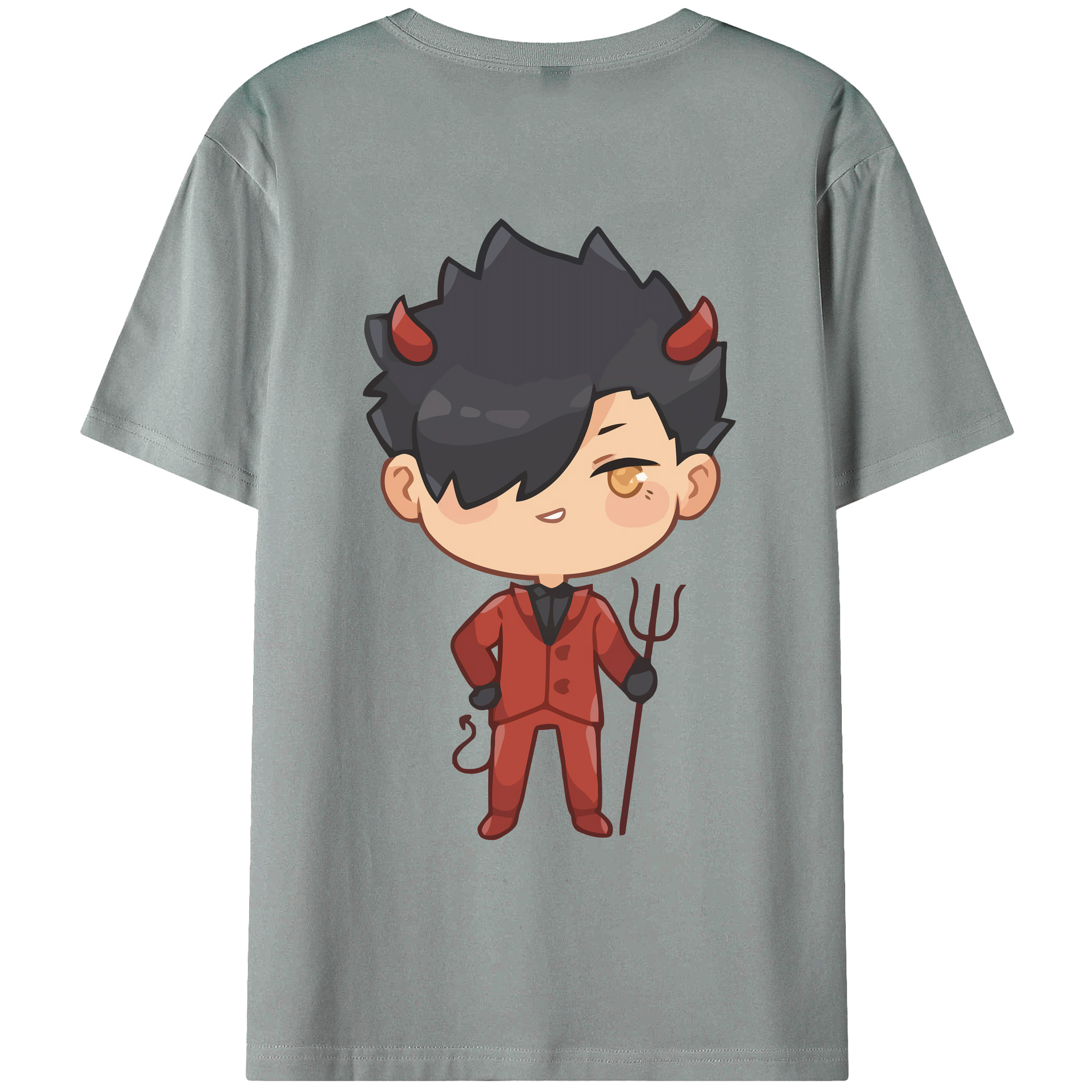 （画像用） ハイキュー!! Haikyu!! 綿100％ メンズ半袖Tシャツ（バックプリント） 通気性